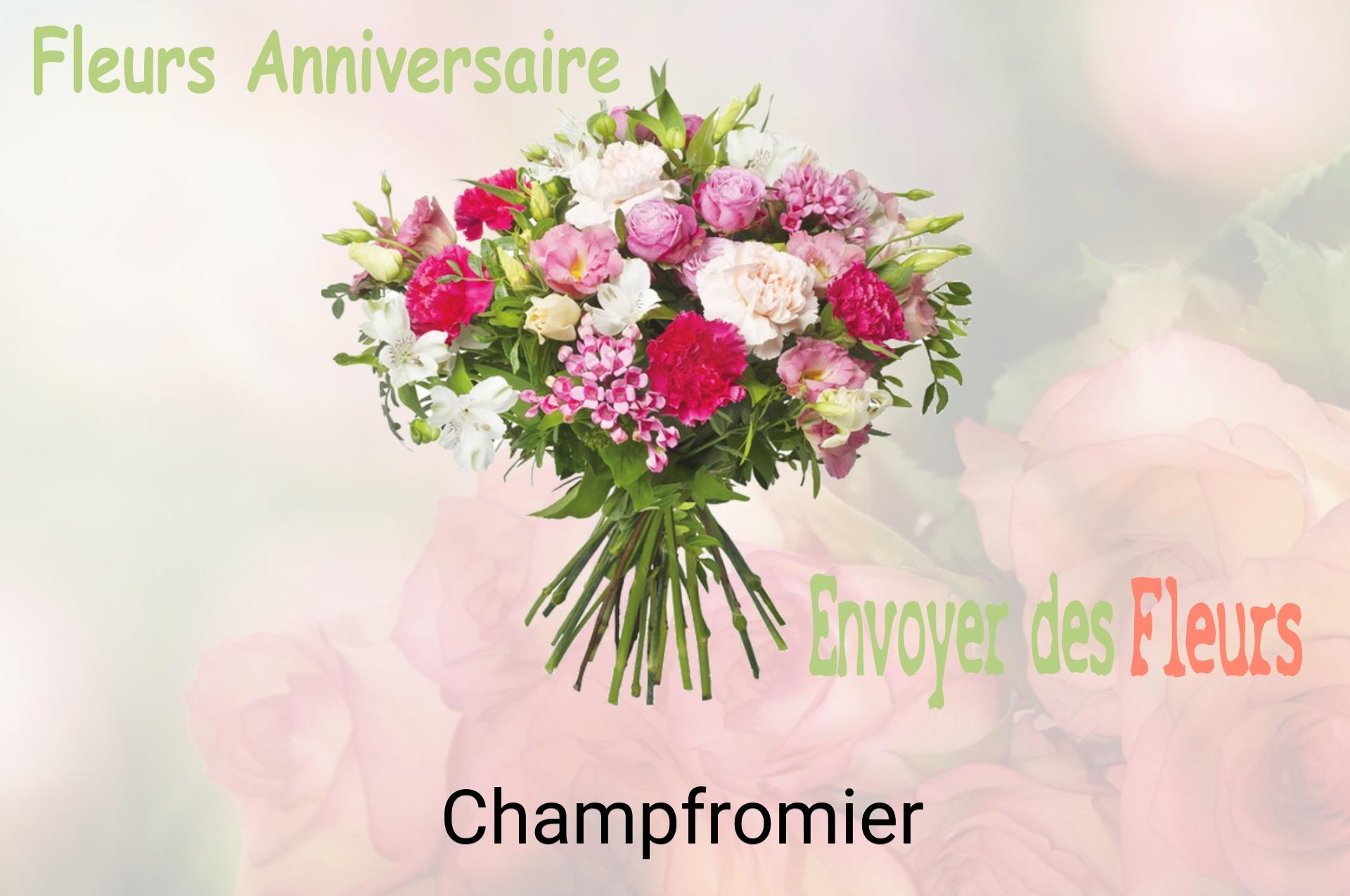 Bouquet de fleurs d’anniversaire livré à Champfromier